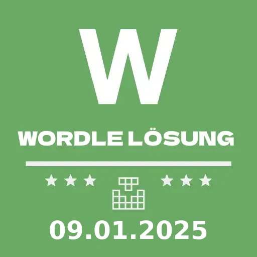 Lösung des Wordles des Tages - 09.01.2025 - Wordle Losung